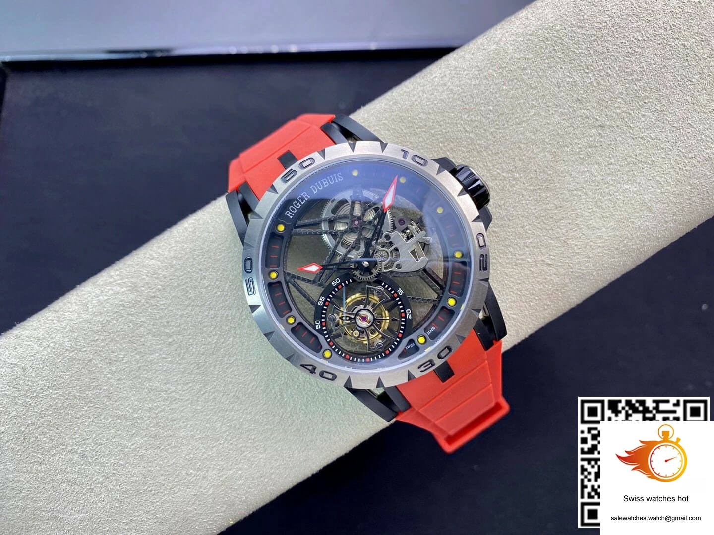 Roger Dubuis Excalibur RDDBEX0549 BBR Factory Tourbillon Titanium Case 4 Roger Dubuis Excalibur RDDBEX0549 BBR Factory Tourbillon Titanium Case 4