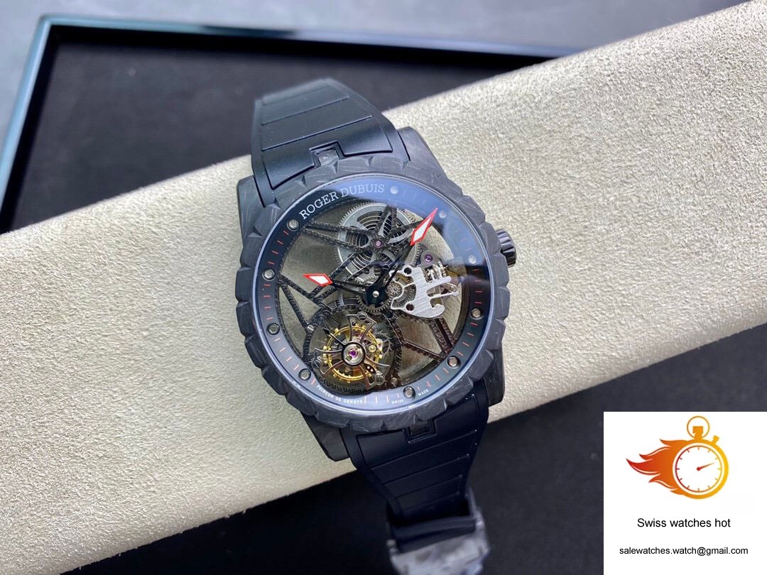 Roger Dubuis Excalibur DBEX0577 BBR Factory Tourbillon Carbon Fiber Case 4 Roger Dubuis Excalibur DBEX0577 BBR Factory Tourbillon Carbon Fiber Case 4