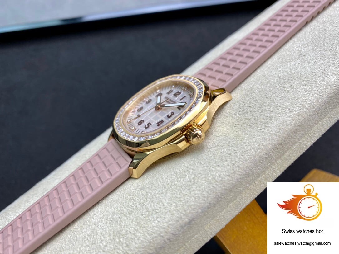 Patek Philippe Aquanaut Quartz Ladies PPF Factory Mother Of Pearl Dial 4 Patek Philippe Aquanaut Quartz Ladies PPF Factory Mother Of Pearl Dial 4