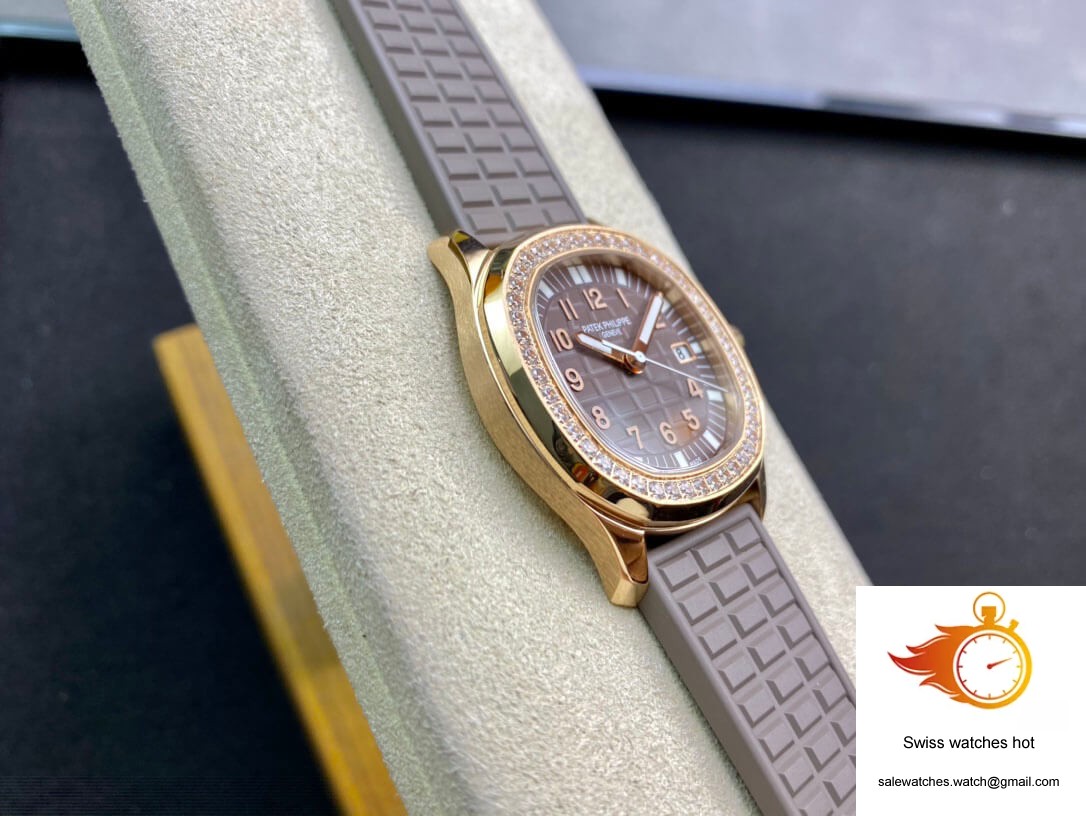 Patek Philippe Aquanaut Quartz Ladies 5067A PPF Factory Rose Gold Diamond-set Bezel 4 Patek Philippe Aquanaut Quartz Ladies 5067A PPF Factory Rose Gold Diamond-set Bezel 4