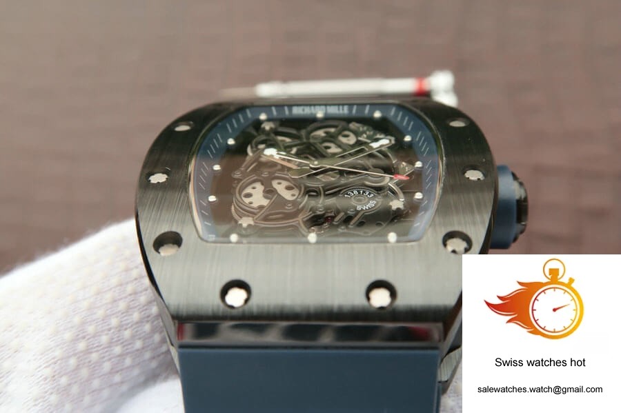 Richard Mille RM055 KV Factory Dark Blue Rubber Strap 4 Richard Mille RM055 KV Factory Dark Blue Rubber Strap 4