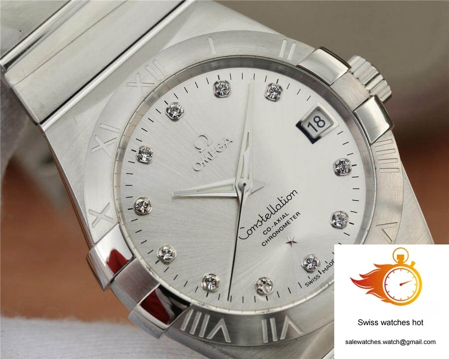 Omega Constellation 123.10.38.21.52.001 VS Factory Silver Dial 4 Omega Constellation 123.10.38.21.52.001 VS Factory Silver Dial 4