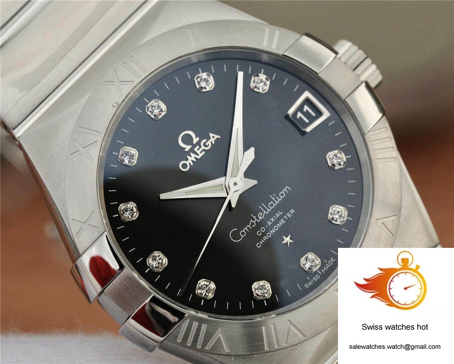 Omega Constellation 123.10.38.21.51.001 VS Factory Diamond-set Dial 4 Omega Constellation 123.10.38.21.51.001 VS Factory Diamond-set Dial 4
