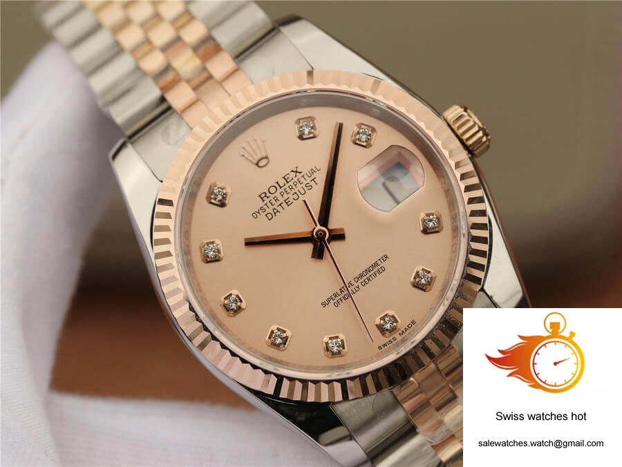 Rolex Datejust 116231 36MM GM Factory Diamond-set Pink Dial 4 Rolex Datejust 116231 36MM GM Factory Diamond-set Pink Dial 4