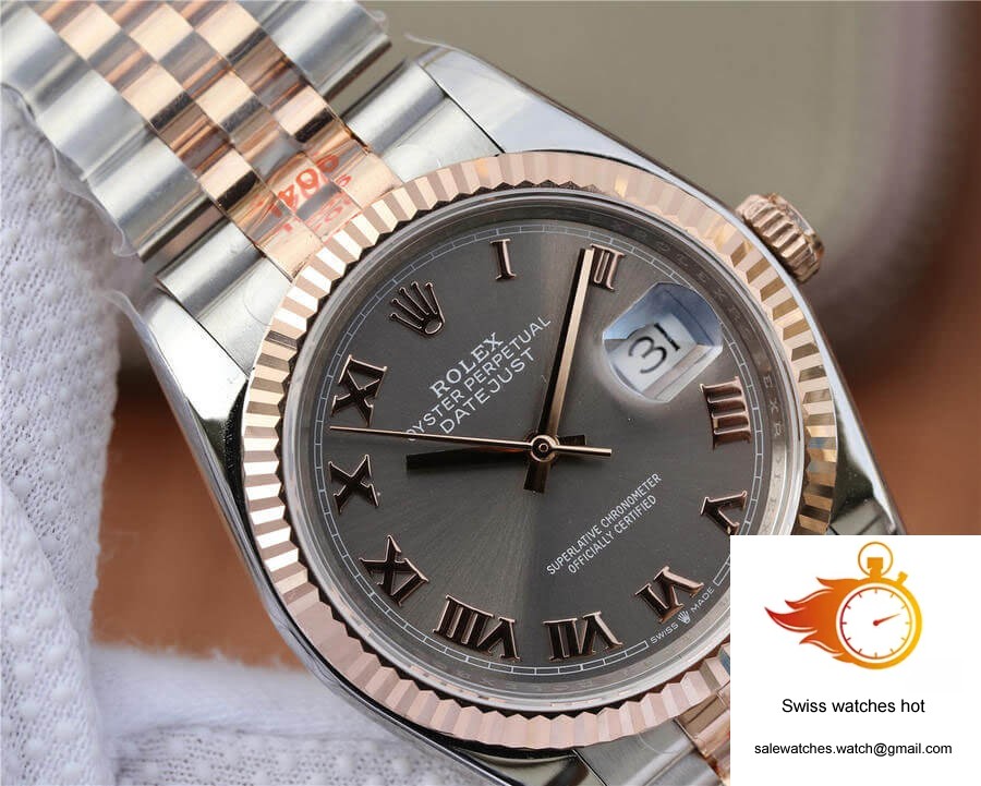 Rolex Datejust 116231-0087 36MM GM Factory Rose Gold Silver Dial 4 Rolex Datejust 116231-0087 36MM GM Factory Rose Gold Silver Dial 4