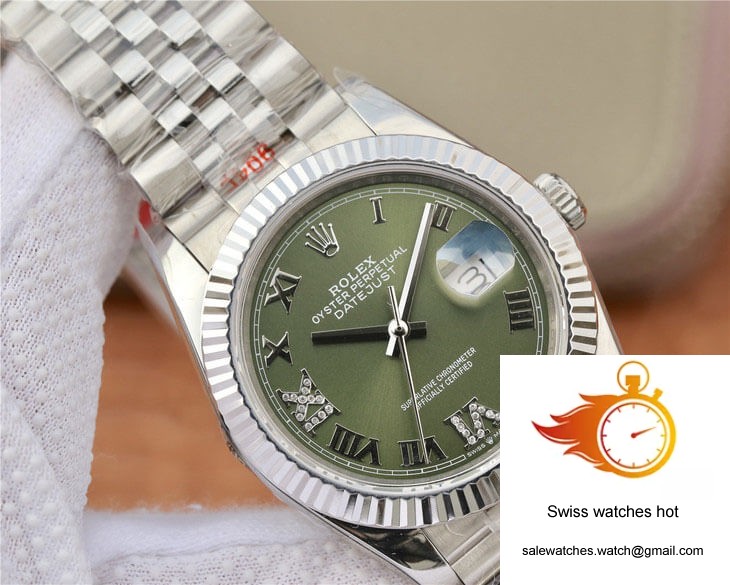 Rolex Datejust 36MM GM Factory Green Dial 4 Rolex Datejust 36MM GM Factory Green Dial 4