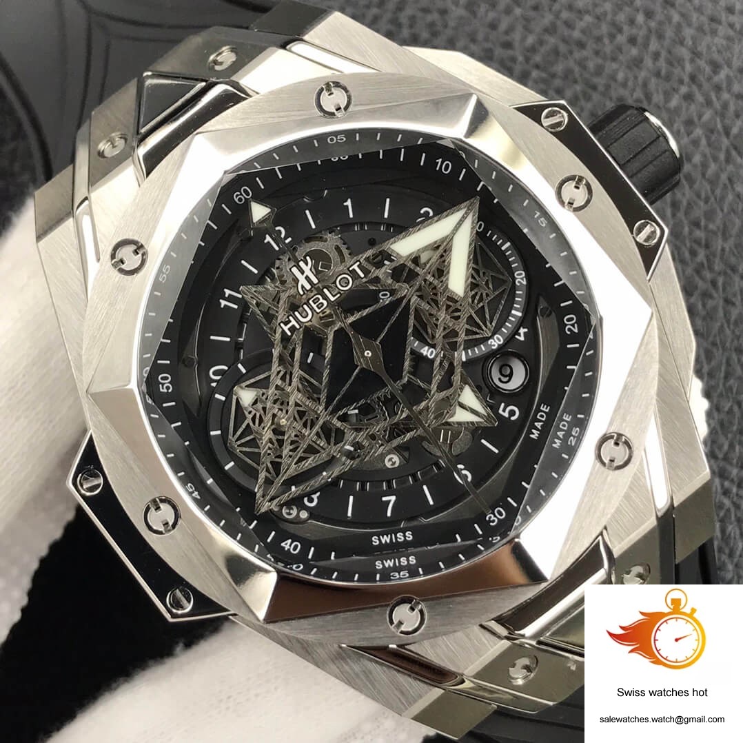 Hublot Big Bang Sang Bleu II 418.NX.1107.RX.MXM19 HB Factory Titanium Case 4 Hublot Big Bang Sang Bleu II 418.NX.1107.RX.MXM19 HB Factory Titanium Case 4