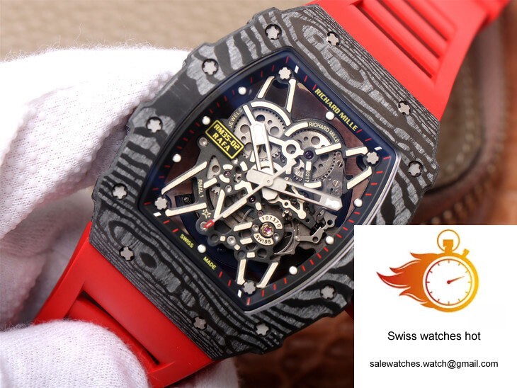 Richard Mille RM35-02 ZF Factory Red Rubber Strap 4 Richard Mille RM35-02 ZF Factory Red Rubber Strap 4