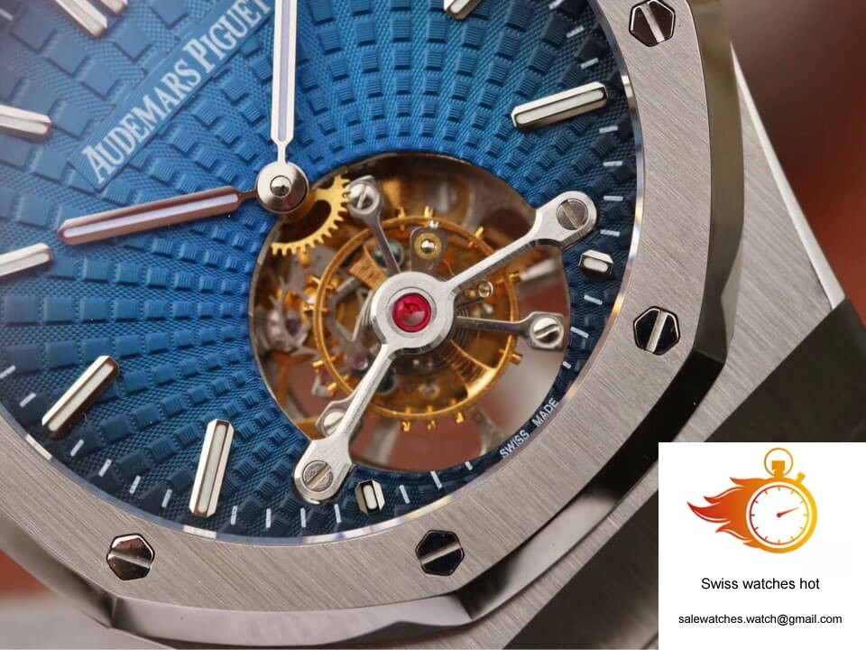 Audemars Piguet Royal Oak Tourbillon 26522TI.OO.1220TI.01 JF Factory Smoky Blue Dial 4 Audemars Piguet Royal Oak Tourbillon 26522TI.OO.1220TI.01 JF Factory Smoky Blue Dial 4
