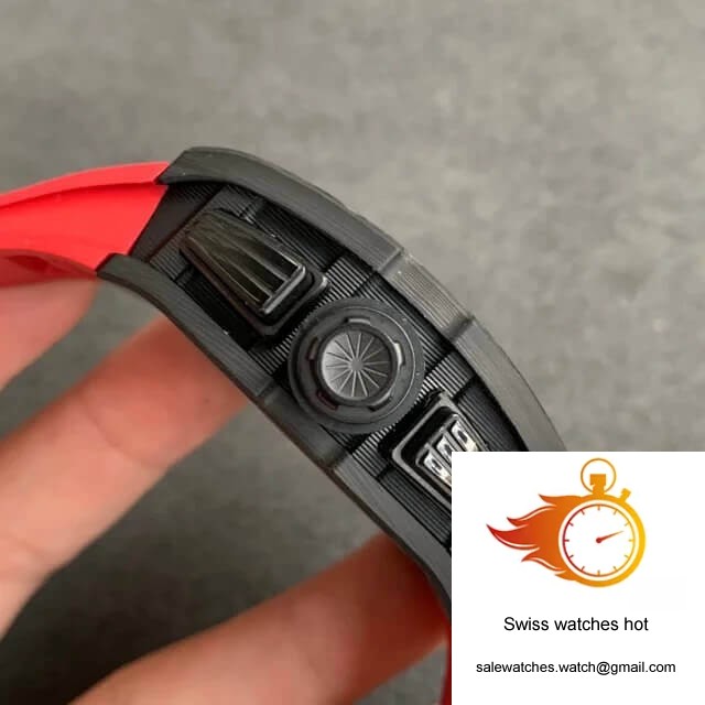 Richard Mille RM-011 KV Factory V2 Forged Carbon Case Rubber Strap 4 Richard Mille RM-011 KV Factory V2 Forged Carbon Case Rubber Strap 4