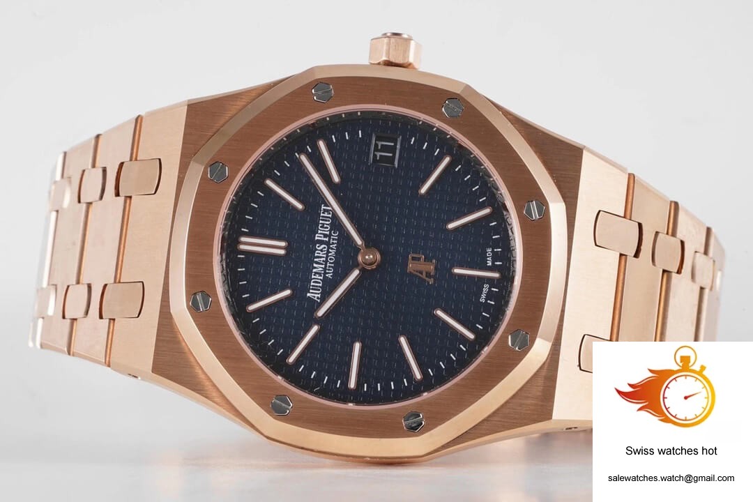 Audemars Piguet Royal Oak 15202OR.OO.1240OR.01 KZ Factory Rose Gold Blue Dial 4 Audemars Piguet Royal Oak 15202OR.OO.1240OR.01 KZ Factory Rose Gold Blue Dial 4