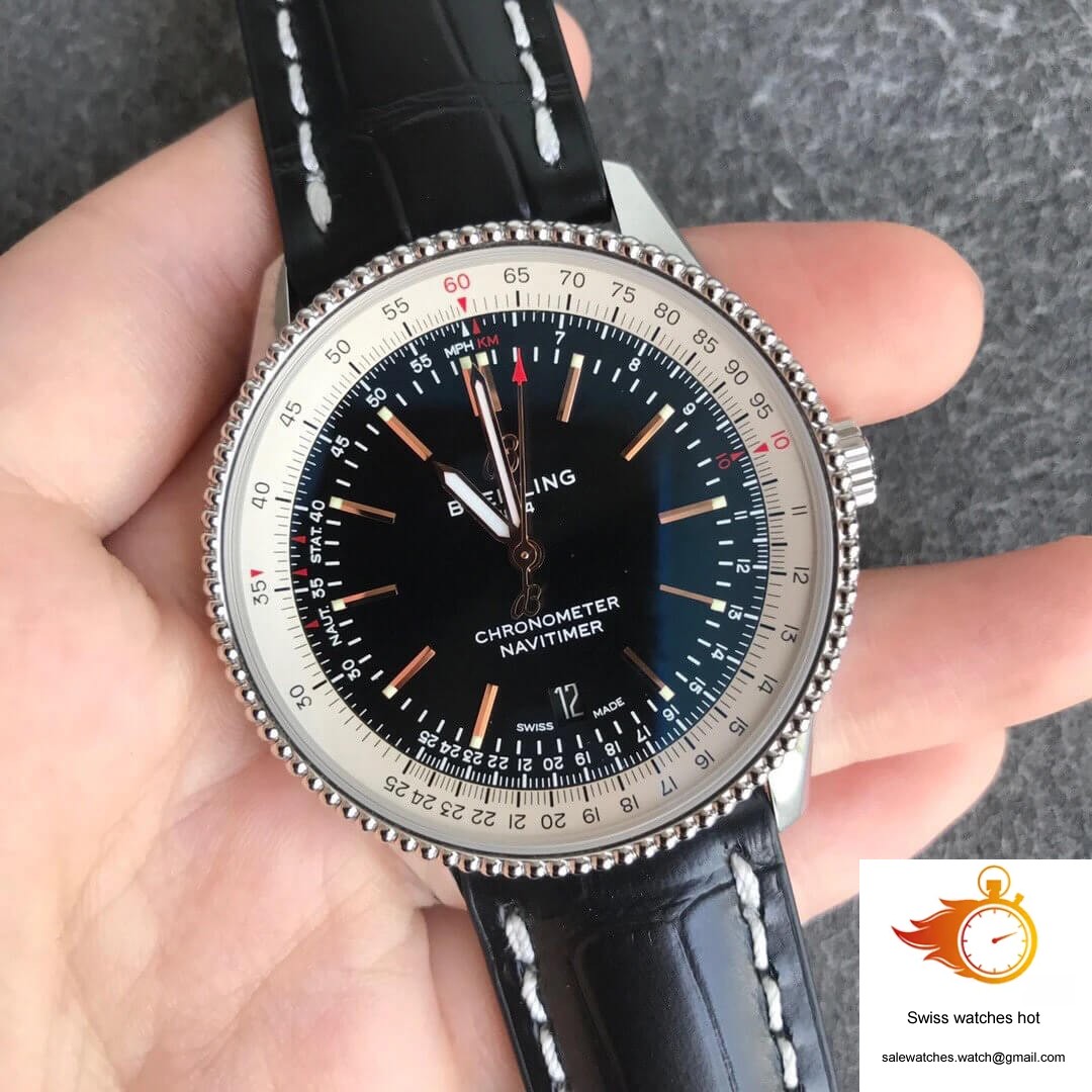 Breitling Navitimer 1 A17326211B1P1 V7 Factory Black Dial 4 Breitling Navitimer 1 A17326211B1P1 V7 Factory Black Dial 4
