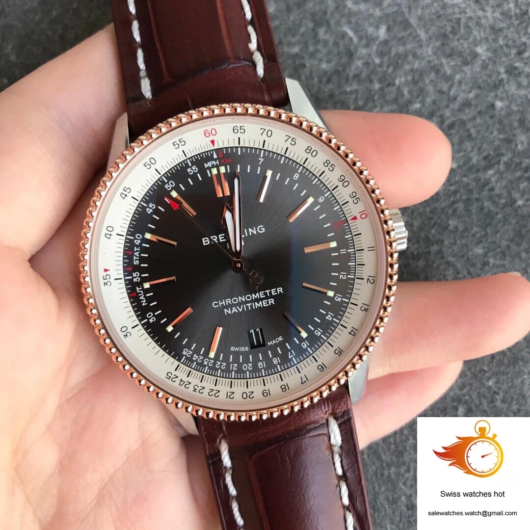 Breitling Navitimer 1 U17326211M1P2 V7 Factory Grey Dial 4 Breitling Navitimer 1 U17326211M1P2 V7 Factory Grey Dial 4