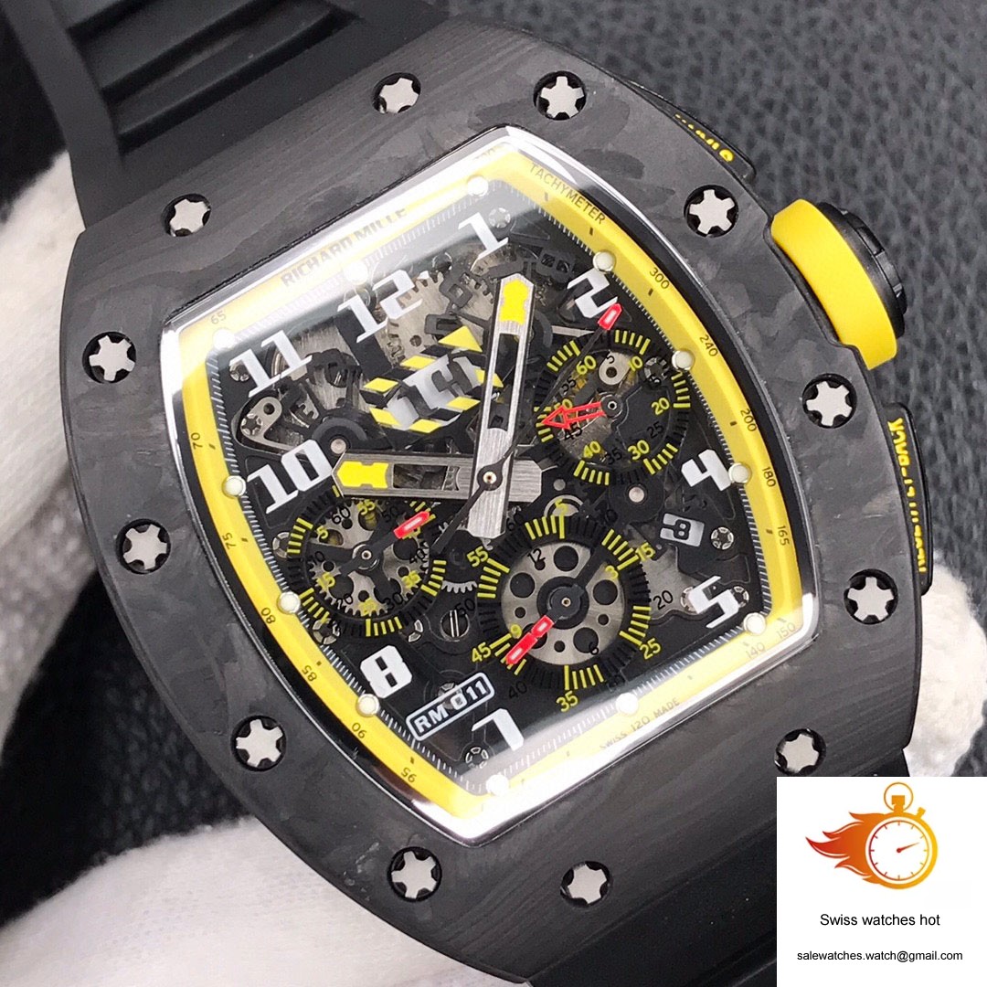 Richard Mille RM-011 KV Factory Forged Carbon Black Strap 4 Richard Mille RM-011 KV Factory Forged Carbon Black Strap 4