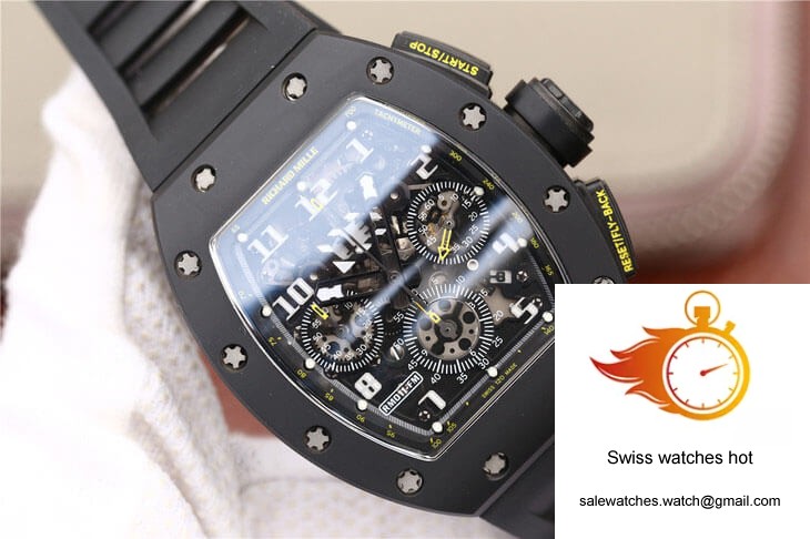 Richard Mille RM-011 KV Factory Carbon Fiber Black Strap 4 Richard Mille RM-011 KV Factory Carbon Fiber Black Strap 4
