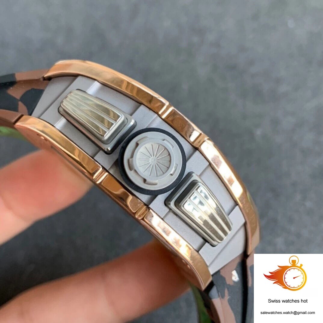 Richard Mille RM11 KV Factory Rose Gold Camouflage Strap 4 Richard Mille RM11 KV Factory Rose Gold Camouflage Strap 4