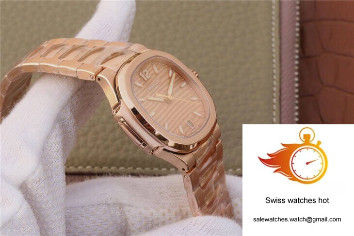 Patek Philippe Nautilus Ladies 7118-1R-010 PF Factory Honey Gold Dial 4 Patek Philippe Nautilus Ladies 7118-1R-010 PF Factory Honey Gold Dial 4