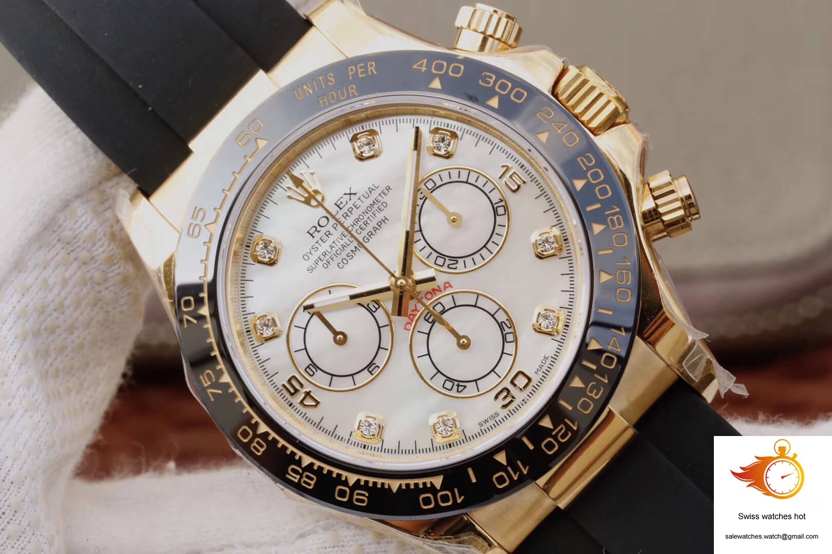 Rolex Daytona Cosmograph M116518ln-0037 JH Factory V6 Diamond Dial 4 Rolex Daytona Cosmograph M116518ln-0037 JH Factory V6 Diamond Dial 4