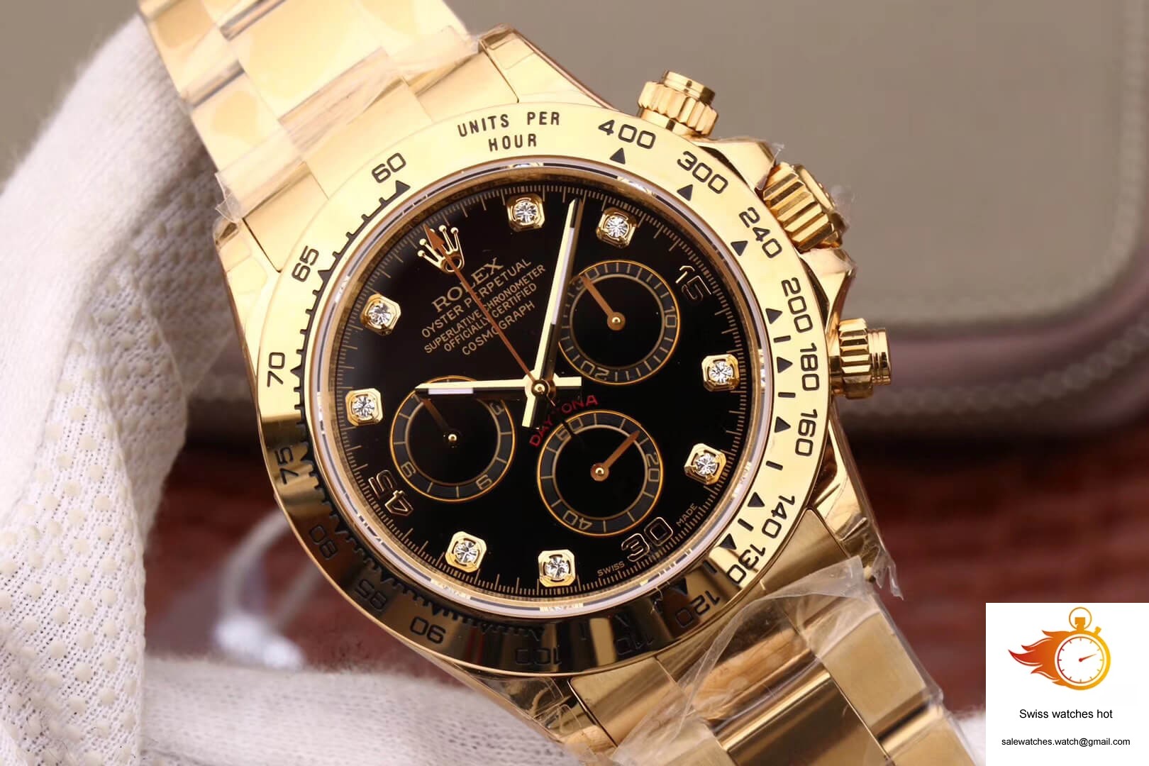 Rolex Daytona Cosmograph M116508-0008 JH Factory Diamonds Black Dial 4 Rolex Daytona Cosmograph M116508-0008 JH Factory Diamonds Black Dial 4