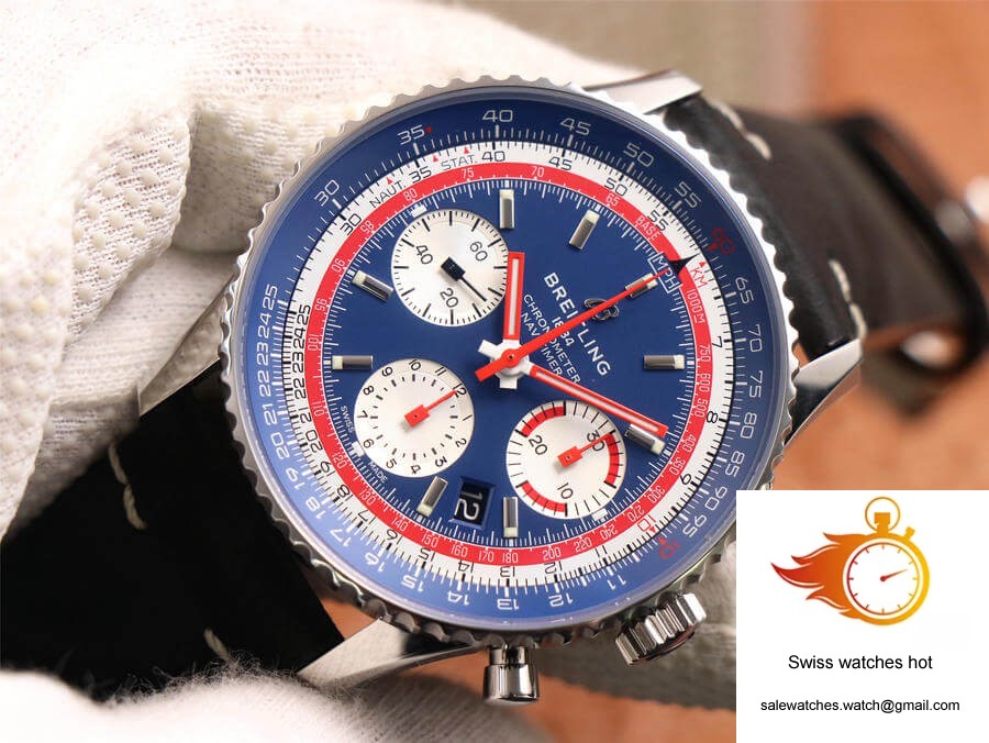 Breitling Navitimer 1 B01 Chronograph 43 Pan Am Edition AB01212B1C1A1 V9 Factory Blue Dial 4 Breitling Navitimer 1 B01 Chronograph 43 Pan Am Edition AB01212B1C1A1 V9 Factory Blue Dial 4