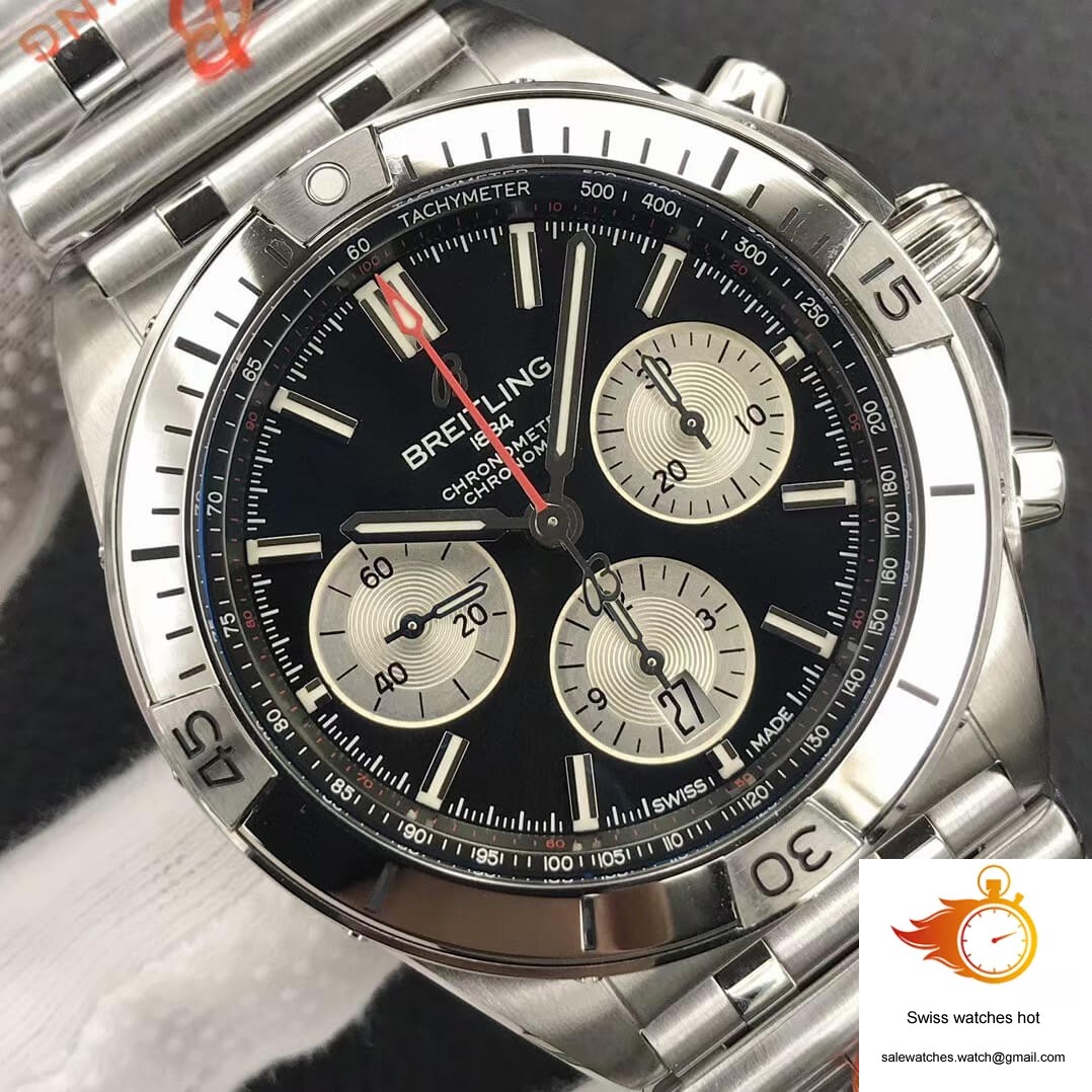 Breitling Chronomat AB0134101B1A1 GF Factory Black Dial 4 Breitling Chronomat AB0134101B1A1 GF Factory Black Dial 4