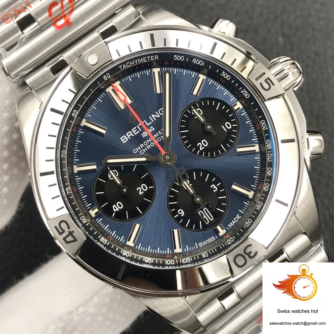 Breitling Chronomat AB0134101C1A1 GF Factory Blue Dial 4 Breitling Chronomat AB0134101C1A1 GF Factory Blue Dial 4