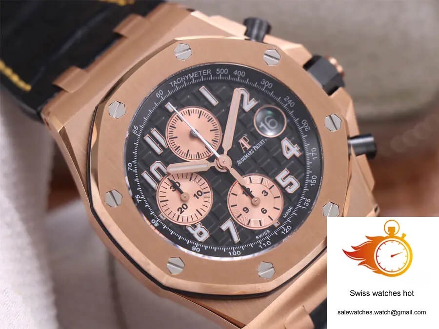 Audemars Piguet Royal Oak Offshore 26470OR JF Factory Rose Gold Black Dial 4 Audemars Piguet Royal Oak Offshore 26470OR JF Factory Rose Gold Black Dial 4