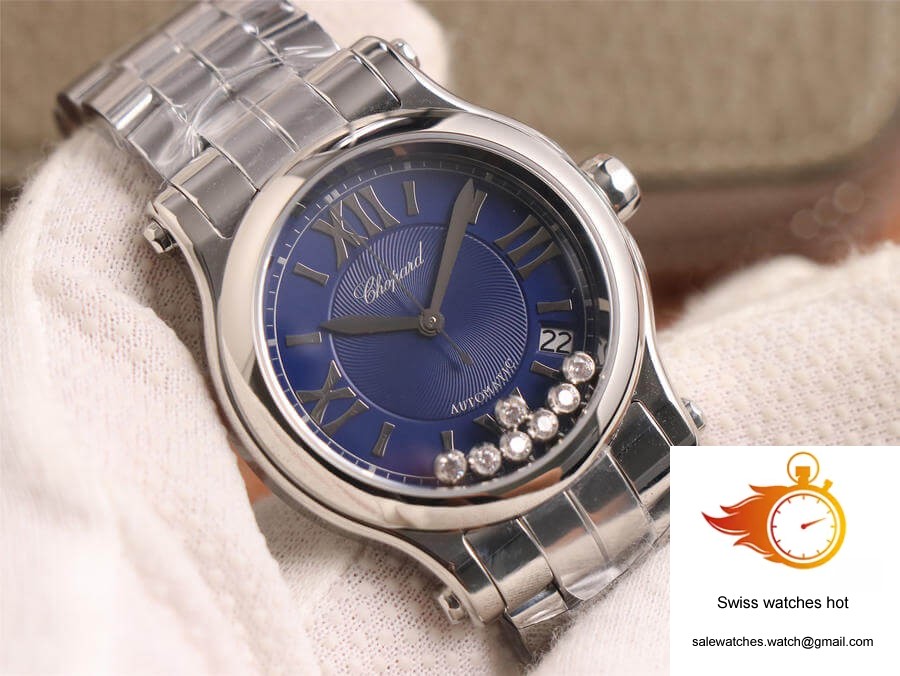 Chopard Happy Sport 278559-3009 YF Factory Blue Dial 4 Chopard Happy Sport 278559-3009 YF Factory Blue Dial 4