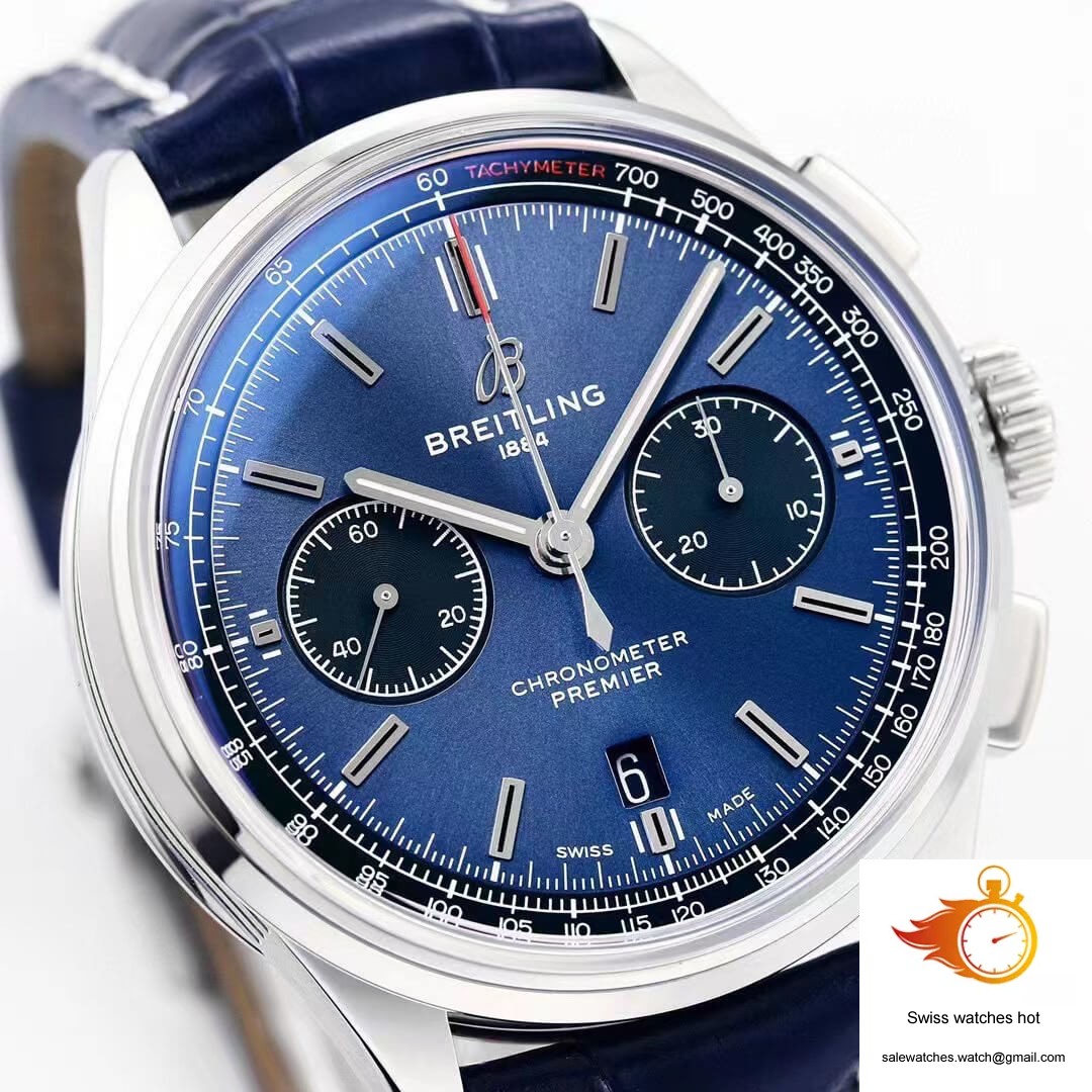 Breitling Premier B01 Chronograph AB0118221C1A1 GF Factory V2 Blue Dial 4 Breitling Premier B01 Chronograph AB0118221C1A1 GF Factory V2 Blue Dial 4