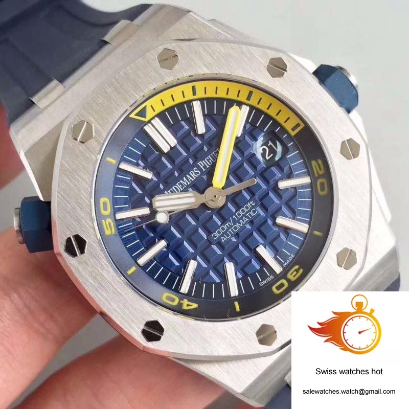 Audemars Piguet Royal Oak Offshore Diver 15710ST.OO.A027CA.01 JF Factory V8 Blue Dial 4 Audemars Piguet Royal Oak Offshore Diver 15710ST.OO.A027CA.01 JF Factory V8 Blue Dial 4