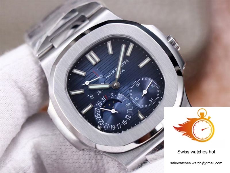Patek Philippe Nautilus 5712/1A-001 PF Factory Blue Dial Steel Strap 4 Patek Philippe Nautilus 5712/1A-001 PF Factory Blue Dial Steel Strap 4