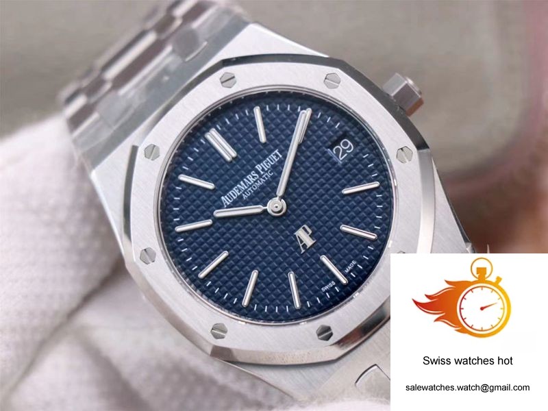 Audemars Piguet Royal Oak Jumbo Extra-Thin 15202ST.OO.1240ST.01 ZF Factory Blue Dial 4 Audemars Piguet Royal Oak Jumbo Extra-Thin 15202ST.OO.1240ST.01 ZF Factory Blue Dial 4