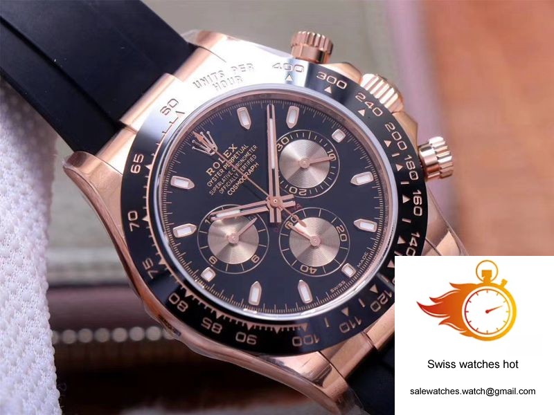 Rolex Daytona M116515LN-0017 Noob Factory Black Dial 4130 Movement 4 Rolex Daytona M116515LN-0017 Noob Factory Black Dial 4130 Movement 4