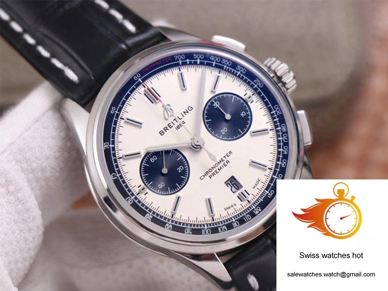 Breitling PREMIER B01 Chronograph AB0118221G1P1 GF Factory Silver Dial 4 Breitling PREMIER B01 Chronograph AB0118221G1P1 GF Factory Silver Dial 4