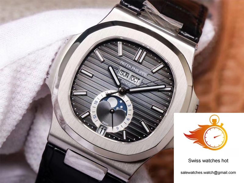 PF Factory Patek Philippe Nautilus 5726A-001 Moonphase Gray Dial 4 PF Factory Patek Philippe Nautilus 5726A-001 Moonphase Gray Dial 4