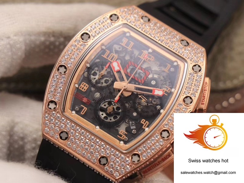 Richard Mille RM011 RG/5423 Felipe Massa KV Factory Rose Gold Diamond Bezel 4 Richard Mille RM011 RG/5423 Felipe Massa KV Factory Rose Gold Diamond Bezel 4