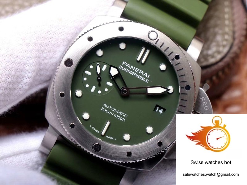 Panerai Submersible Verde Militare PAM1055 VS Factory Matte-Green Dial 4 Panerai Submersible Verde Militare PAM1055 VS Factory Matte-Green Dial 4