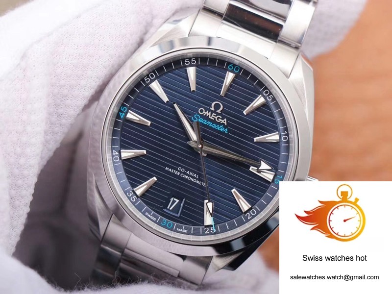 Omega Seamaster 220.10.41.21.03.001 VS Factory Blue Dial 4 Omega Seamaster 220.10.41.21.03.001 VS Factory Blue Dial 4