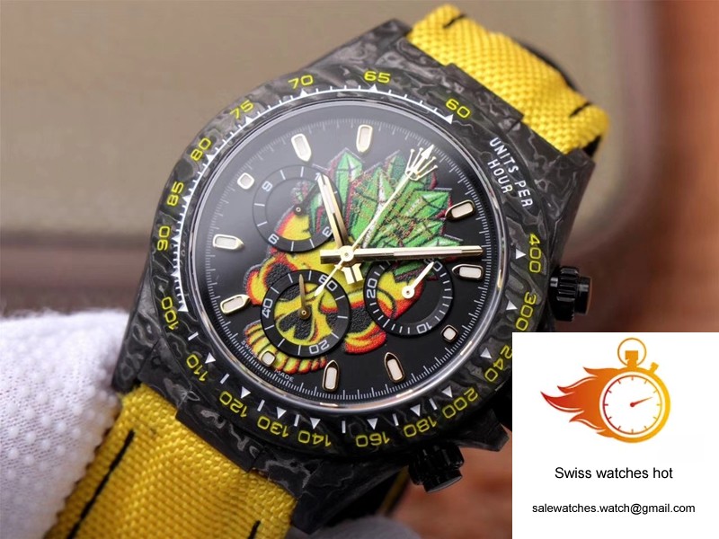 Rolex Daytona Cosmos Chronograph Carbon Fiber Edition Color Skull Dial 4 Rolex Daytona Cosmos Chronograph Carbon Fiber Edition Color Skull Dial 4