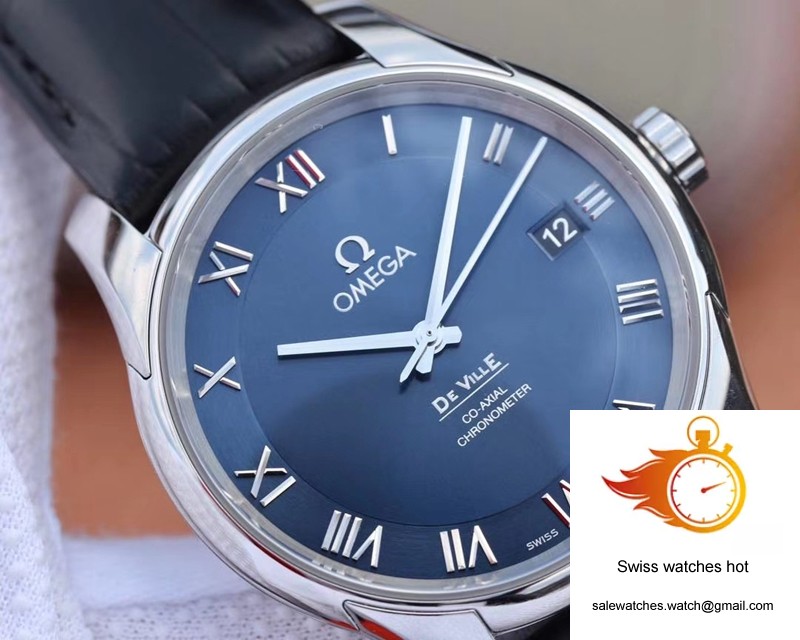 Omega De Ville 431.13.41.21.03.001 VS Factory Blue Dial 4 Omega De Ville 431.13.41.21.03.001 VS Factory Blue Dial 4