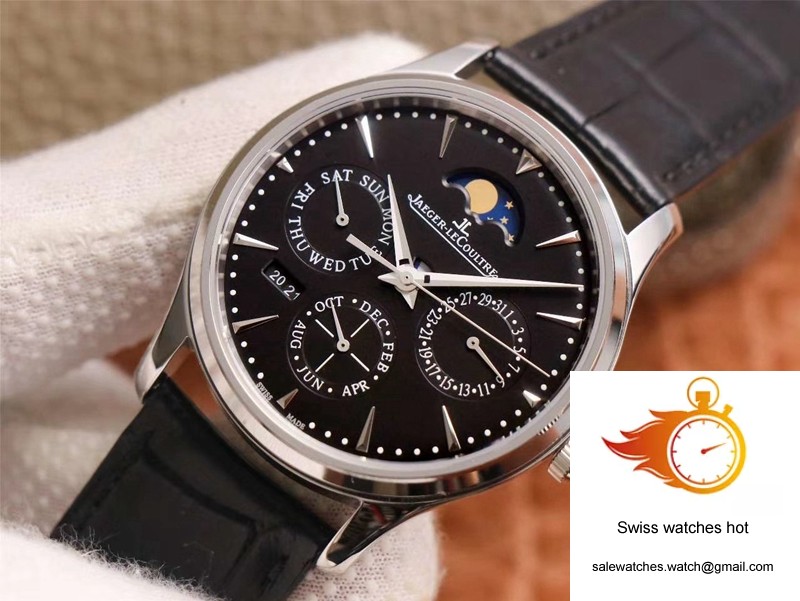 Jaeger-LeCoultre Master Ultra Thin Moon Perpetual Calendar 1308470 V9 Factory Black Dial 4 Jaeger-LeCoultre Master Ultra Thin Moon Perpetual Calendar 1308470 V9 Factory Black Dial 4