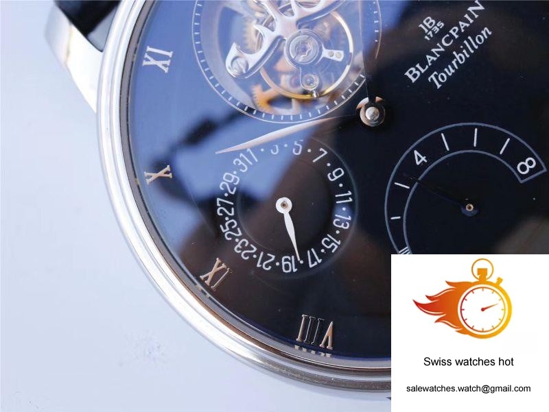 JB Factory Blancpain Villeret Tourbillon 8 Jours 6025-1542-55b Black 4 JB Factory Blancpain Villeret Tourbillon 8 Jours 6025-1542-55b Black 4