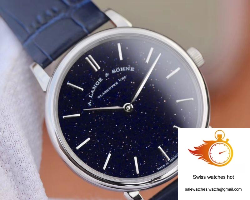 A. Lange & Sohne Saxonia Thin Gold-flux-coated Dial In Copper-blue 205.086 SV Factory 4 A. Lange & Sohne Saxonia Thin Gold-flux-coated Dial In Copper-blue 205.086 SV Factory 4