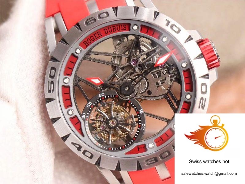 JB Factory Roger Dubuis Excalibur Spider Carbon Skeleton Flying Tourbillon RDDBEX0572 Transparent Version 4 JB Factory Roger Dubuis Excalibur Spider Carbon Skeleton Flying Tourbillon RDDBEX0572 Transparent Version 4