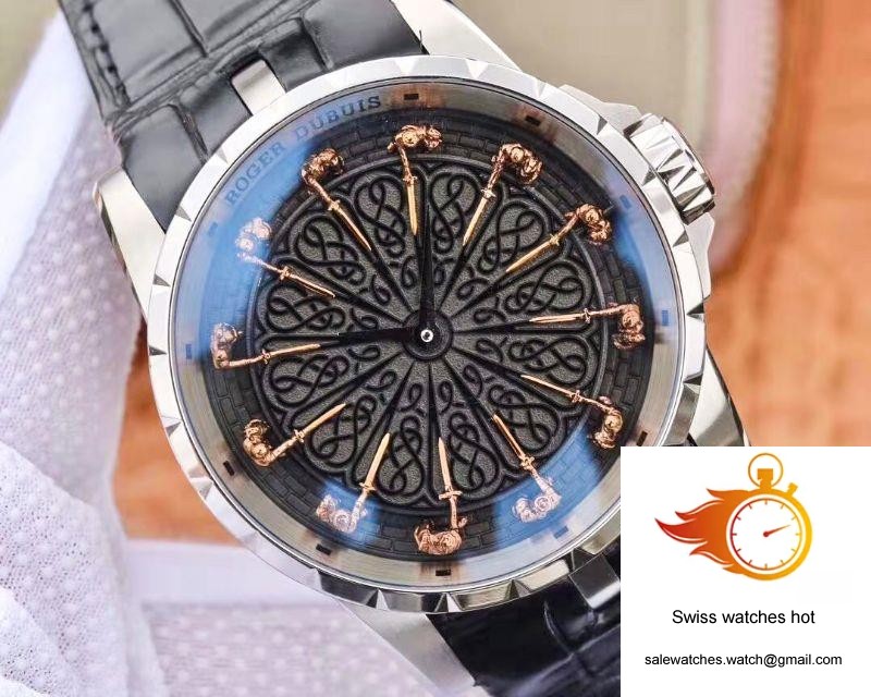 ZF Factory Roger Dubuis Excalibur Knights Of The Round Table II RDDBEX0511 Stainless Steel Black Dial M9015 4 ZF Factory Roger Dubuis Excalibur Knights Of The Round Table II RDDBEX0511 Stainless Steel Black Dial M9015 4