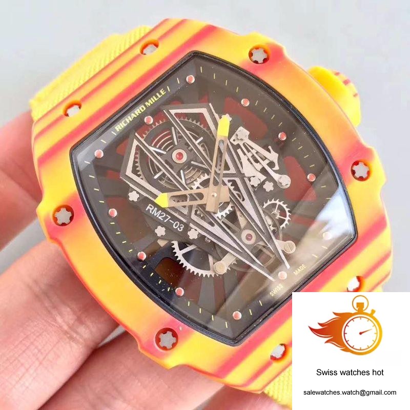 Richard Mille RM27-03 Rafael Nadal KV Factory Black Skeleton Dial 4 Richard Mille RM27-03 Rafael Nadal KV Factory Black Skeleton Dial 4
