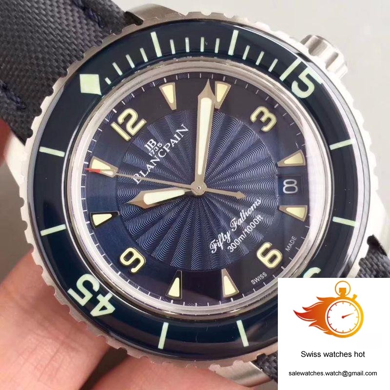 Blancpain Fifty Fathoms 5015D-1140-52B ZF Factory Blue Dial 4 Blancpain Fifty Fathoms 5015D-1140-52B ZF Factory Blue Dial 4