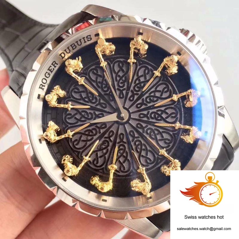 Roger Dubuis Excalibur Knights Of The Round Table II RDDBEX0495 Black Dial 4 Roger Dubuis Excalibur Knights Of The Round Table II RDDBEX0495 Black Dial 4