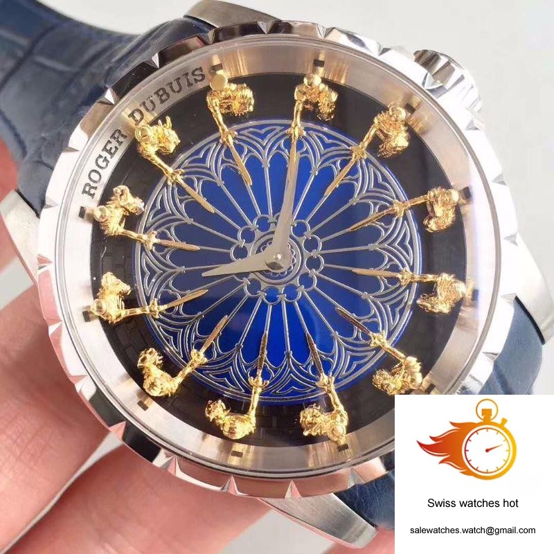 Roger Dubuis Excalibur Knights Of The Round Table II RDDBEX0495 Blue Dial 4 Roger Dubuis Excalibur Knights Of The Round Table II RDDBEX0495 Blue Dial 4