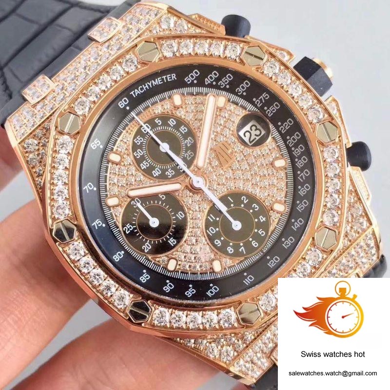 Audemars Piguet Royal Oak Offshore 26067OR.ZZ.D002CR.01 JF Factory V3 Diamond Dial 4 Audemars Piguet Royal Oak Offshore 26067OR.ZZ.D002CR.01 JF Factory V3 Diamond Dial 4